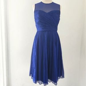 J. Crew Blue Silk Dress